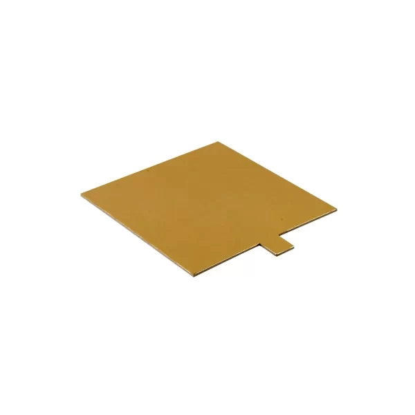 Mini Gold Square Cake Pastry board 10cm x 10cm