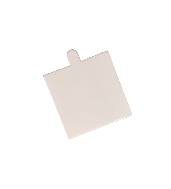 Mini White Square Cake Pastry board 10cm x 10cm