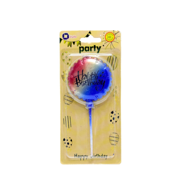 Multi Colour Round shape Birthday Candle