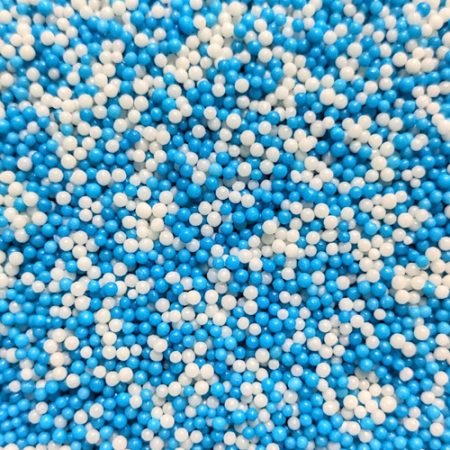 Sugarmill Blue and White 2mm Pearl Sprinkles
