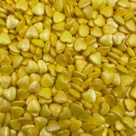 Sugarmill Heart Yellow Sprinkles