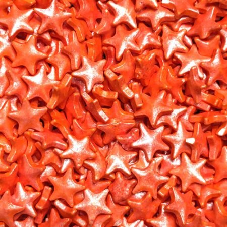 Sugarmill Orange Star Sprinkles