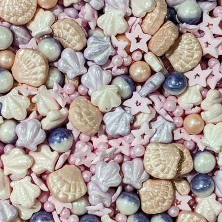 Sugarmill Sea Shell & Pearl Sprinkles 100g
