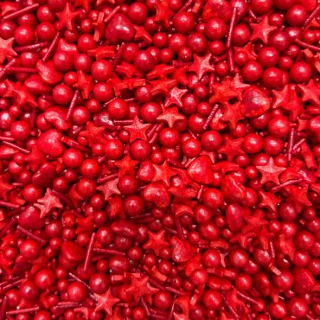 Sugarmill Super Red Valentine Sprinkles