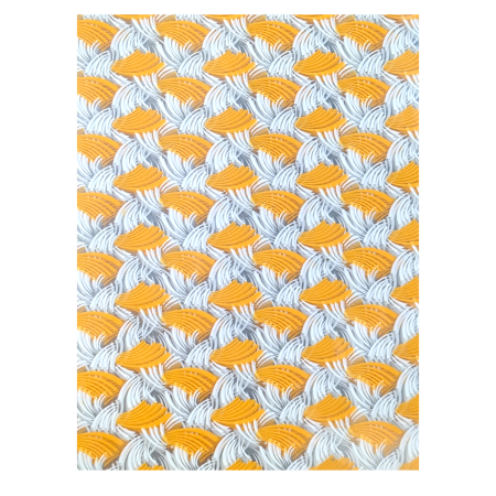 Chocolate Transfer Sheet A3 White and Yellow Theme