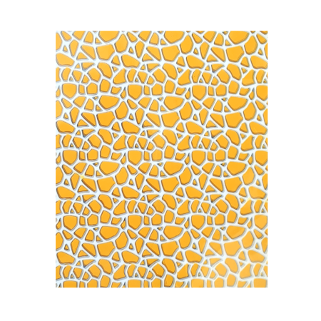 Chocolate Transfer Sheet A3 Yellow Cracked Layer Design