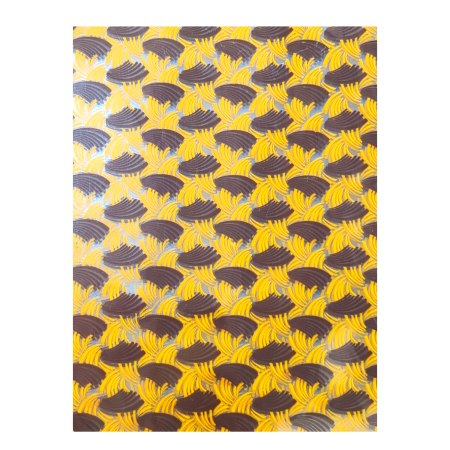 Chocolate Transfer Sheet A3 Yellow and Brown Color Scheme