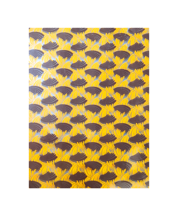 Chocolate Transfer Sheet A3 Yellow and Brown Color Scheme