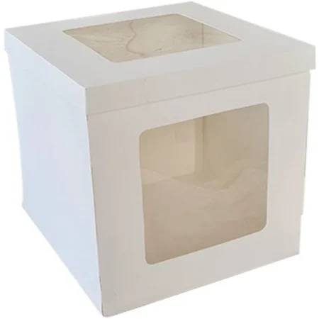 Tall Cake Box 20cm X 20cm X 20cm (Front & Top Window)