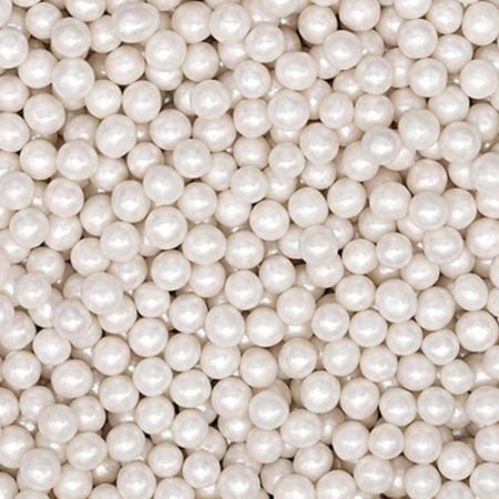 Sugarmill Pearl White Sprinkles 10mm