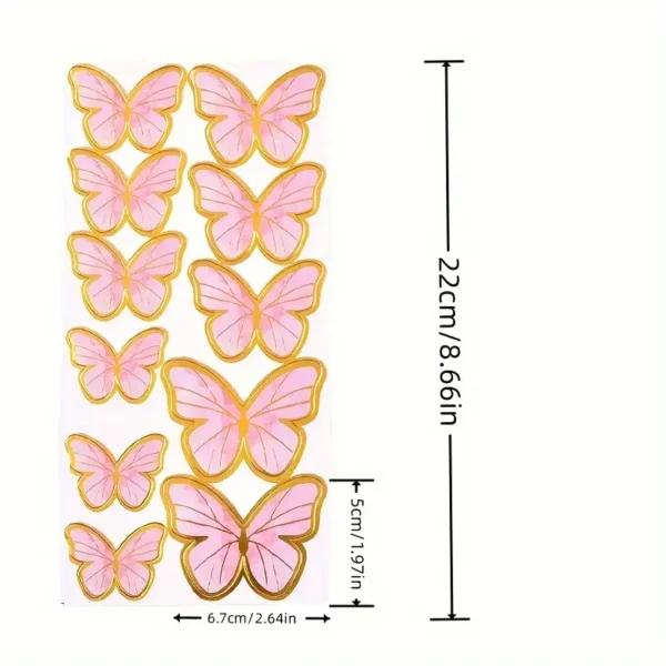 Cake Butterfly stickers