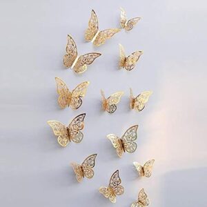 Gold Colour Butterfly Cake Topper