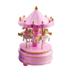 Pink Colour Musical Carousel Box