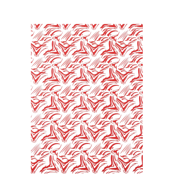 Red Colour Design transfer sheet