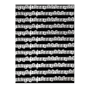 White Colour Music Vocablury transfer sheet