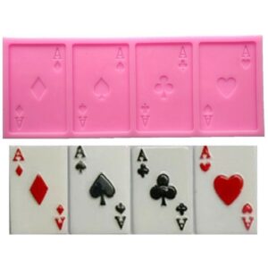 Aces Playing Cards Silicone Fondantr Mould