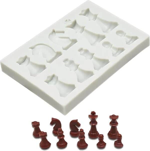 Chess Piece Theme Silicone Fondant Mould