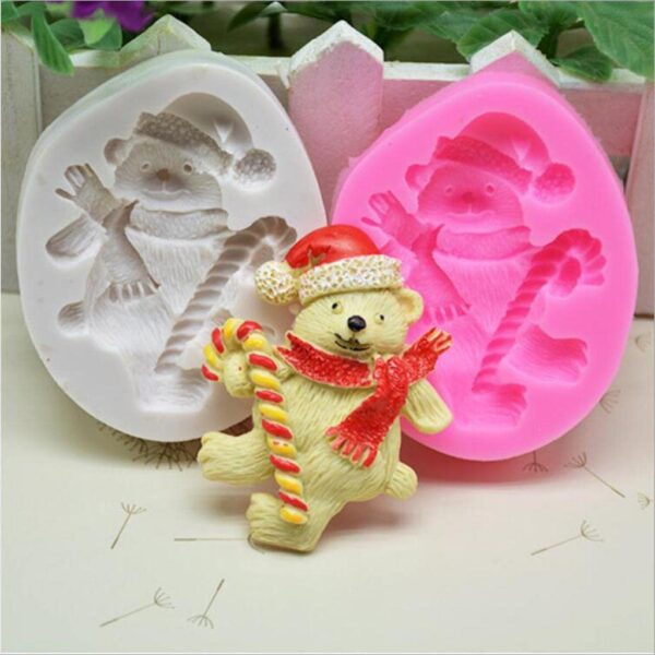 Christmas Bear Shape silicone mould