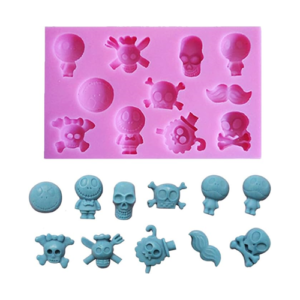 Halloween Skull Shape silicone chocolate silicone mould