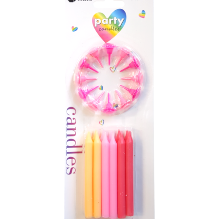 12-Pieces Barbie Theme Birthday Candles with handle set