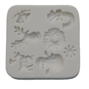 Christmas tree, Snowman, Snowflake Silicone Moulds