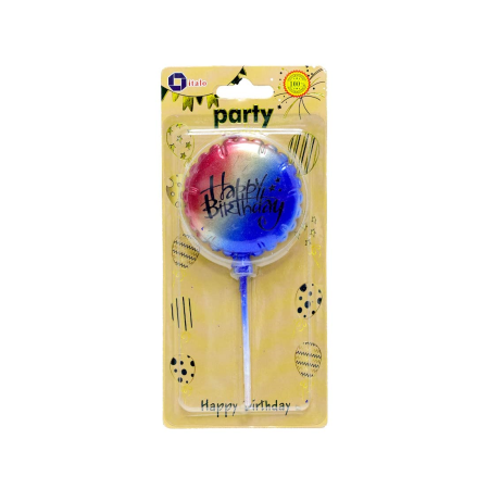 Multi Colour Round Shape Birthday Candle