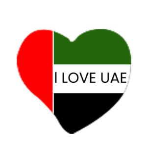 National day I Love UAE Chocolate transfer sheet