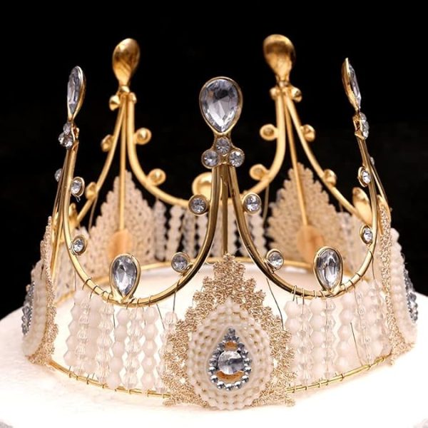 Queen Tiara Crown Headgear Birthday Wedding Party Cake Topper