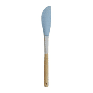 Silicone spatula with wooden handle