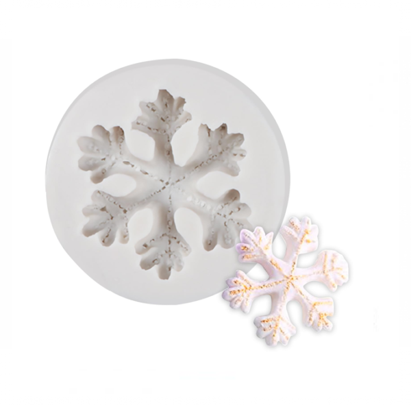 Snowflake shape silicone mould