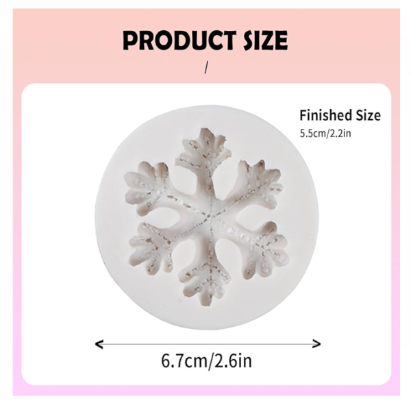 Snowflake silicone mould 5