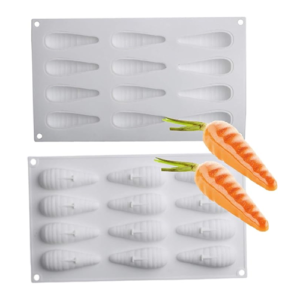 Carrot shape silicone mould