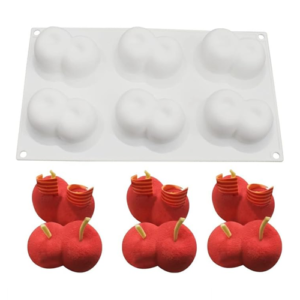 Cute fruit shape silicone mould