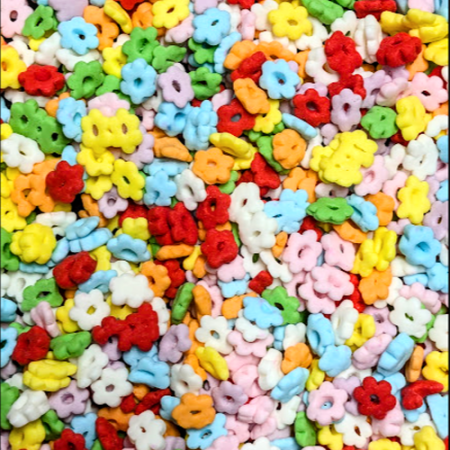 Flower shape sprinkles