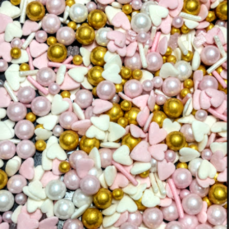 Heart shape sprinkles