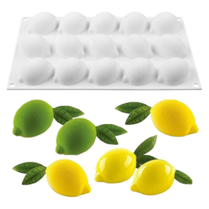 Lemon shape silicone mould