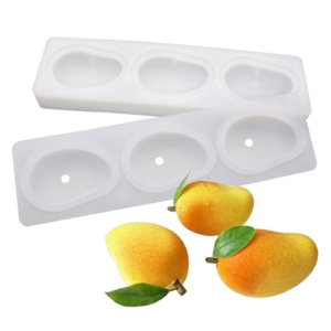 Mango shape silicone mould 2pcs