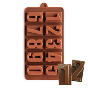 Numbers Shape silicone mould