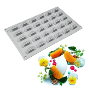 Orange Tangerine shape silicone mould