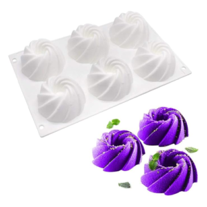 Round Spiral Shape silicone mould