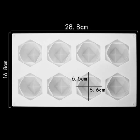 Crystal apple shape silicone mould 3