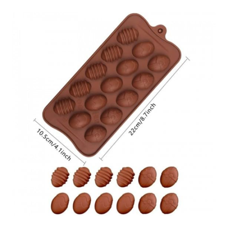 Egg shape mould size