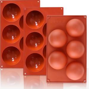 Large Semi Sphere 5 cavity silicone mould