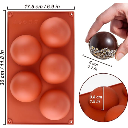 Large Semi sphere silicone mould size