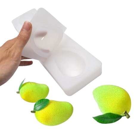 Mango shape silicone mould 2wpcs 1