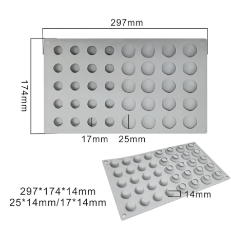 Mushroom shape silicone mould 2