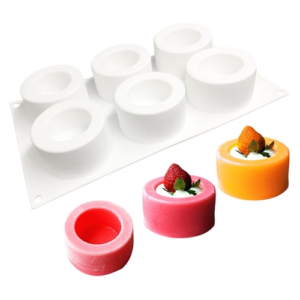 Pudding cup shape silicone mould