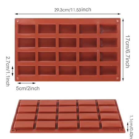 Rectangle Bar shape sdilicone mould