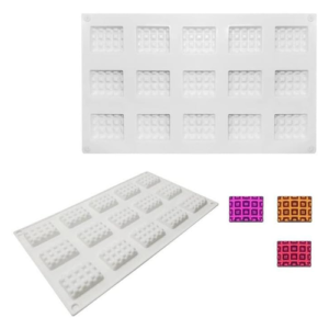 Rectangle Waffle Shape silicone mould