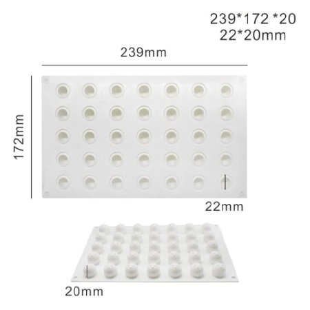 Small ball mini shape silicone moulkd size